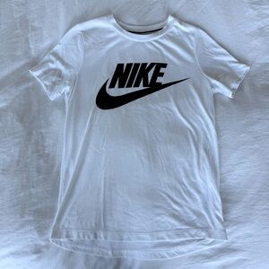 Nike White T-Shirt with Black Logo